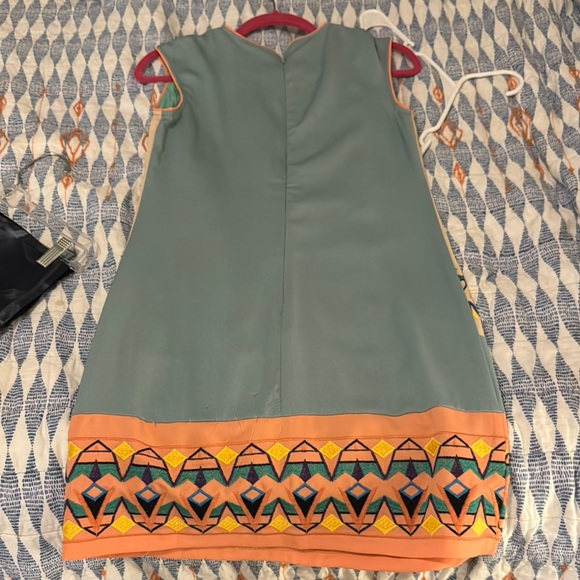 Colorful Geometric Pattern Dress - Picture 2 of 3